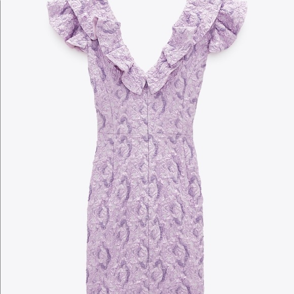 Zara Limited Edition Ruffled Mini Dress - Picture 2 of 6